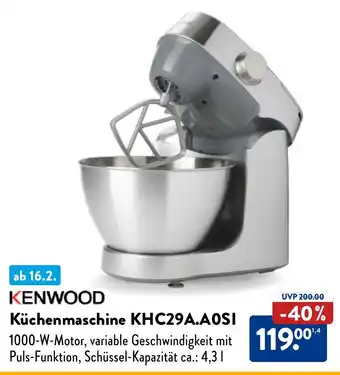 Aldi Nord KENWOOD Küchenmaschine KHC29A.AOSI Angebot