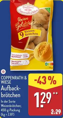 Aldi Nord COPPENRATH & WIESE Aufback- brötchen Angebot