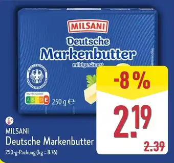 Aldi Nord MILSANI Deutsche Markenbutter Angebot