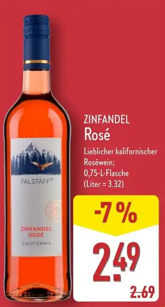 Aldi Nord ZINFANDEL Rosé Angebot