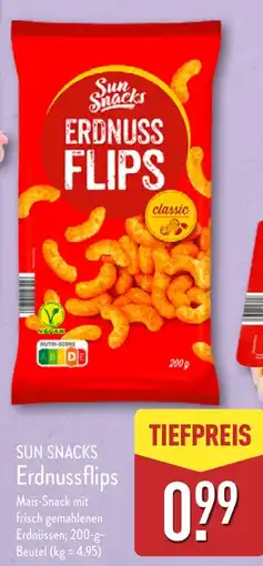 Aldi Nord SUN SNACKS Erdnussflips Angebot