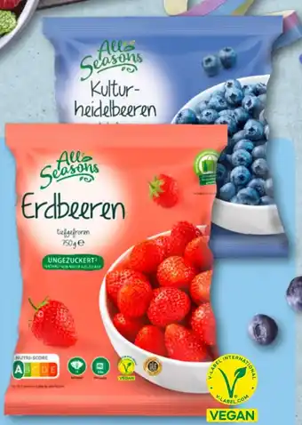 Aldi Nord ALL SEASONS Früchte/ Beeren Angebot