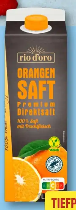 Aldi Nord RIO D'ORO Premium- Direktsaft Angebot