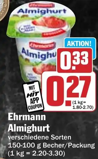 Hit Ehrmann Almighurt Angebot