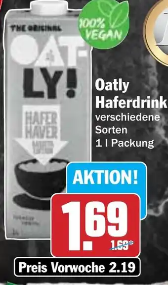 Hit OATLY Haferdrink Angebot