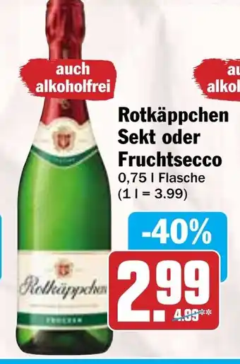 Hit Rotkäppchen Sekt oder Fruchtsecco Angebot