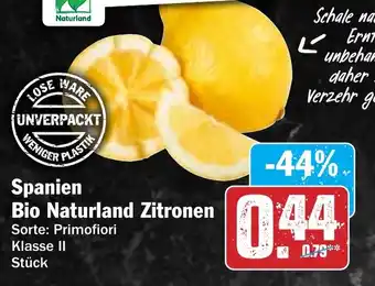 Hit Spanien Bio Naturland Zitronen Angebot