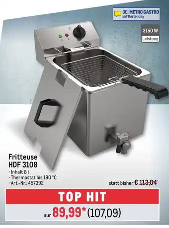 METRO Fritteuse HDF 3108 Angebot