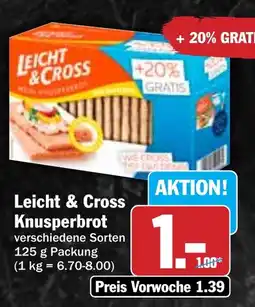 Hit Leicht & Cross Knusperbrot Angebot