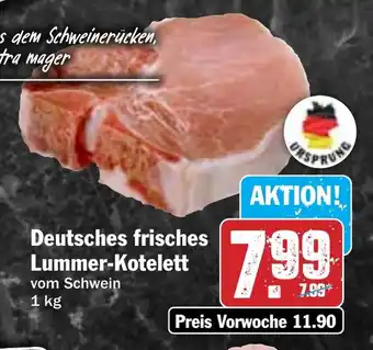 Hit Deutsches frisches Lummer-Kotelett Angebot