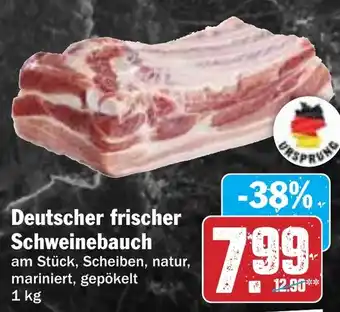 Hit Deutscher frischer Schweinebauch Angebot