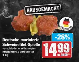 Hit Deutsche marinierte Schweinefilet-Spieße Angebot