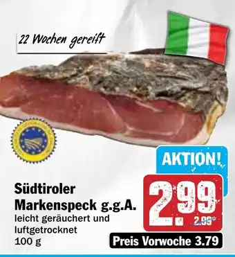 Hit Südtiroler Markenspeck g.g.A. Angebot