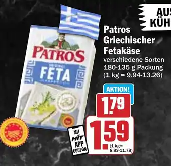 Hit Patros Griechischer Fetakäse Angebot