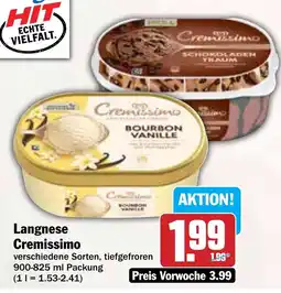 Hit Langnese Cremissimo Angebot