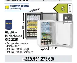 METRO METRO PROFESSIONAL Glastür- kühlschrank GSC 2125 Angebot