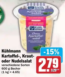 Hit Kühlmann Kartoffel-, Kraut- oder Nudelsalat Angebot