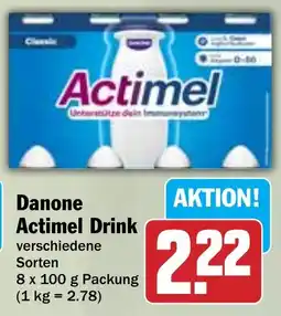 Hit Danone Actimel Drink Angebot