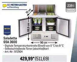 METRO METRO PROFESSIONAL Saladette GSA 3600 Angebot