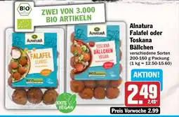 Hit Alnatura Falafel oder Toskana Bällchen Angebot