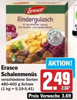 Hit Erasco Schalenmenüs Angebot