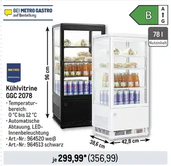 METRO METRO PROFESSIONAL Kühlvitrine GGC 2078 Angebot