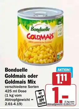 Hit Bonduelle Goldmais oder Goldmais Mix Angebot