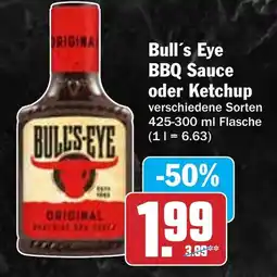 Hit Bull's Eye BBQ Sauce oder Ketchup Angebot