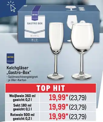 METRO METRO PROFESSIONAL Kelchgläser ,,Gastro-Box" Angebot