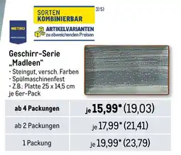 METRO METRO PROFESSIONAL Geschirr-Serie „Madleen" Angebot