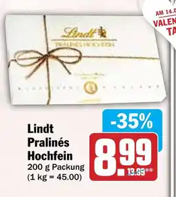 Hit Lindt Pralinés Hochfein Angebot