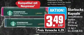 Hit STARBUCKS Kapseln Angebot