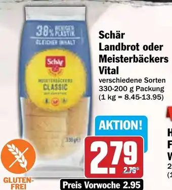 HIT Schär Landbrot oder Meisterbäckers Vital Angebot