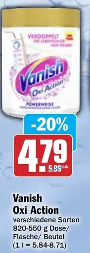 Hit Vanish Oxi Action Angebot