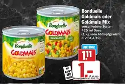 Hit Bonduelle Goldmais oder Goldmais Mix Angebot