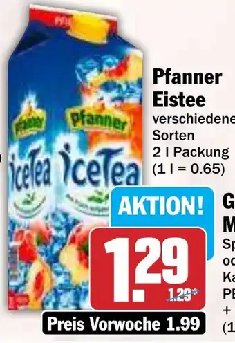 Hit Pfanner Eistee Angebot