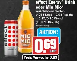 Hit effect Energy oder Mio Mio Angebot