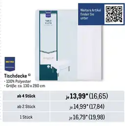 METRO METRO PROFESSIONAL Tischdecke Angebot