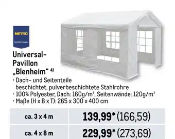 METRO METRO PROFESSIONAL Universal- Pavillon „Blenheim" Angebot