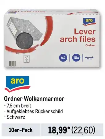 METRO aro Ordner Wolkenmarmor Angebot