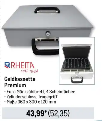 METRO RHEITA Geldkassette Premium Angebot