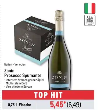 METRO Zonin Prosecco Spumante Angebot