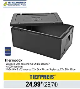 METRO METRO PROFESSIONAL Thermobox Angebot