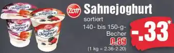 Edeka Zott Sahnejoghurt Angebot