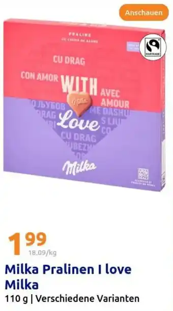 Action Milka Pralinen I love Milka Angebot