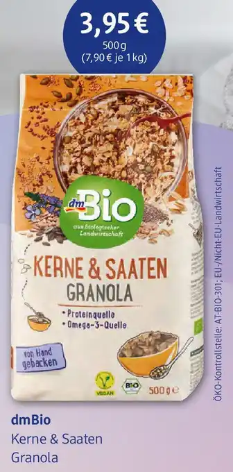 dm drogerie dmBio Kerne & Saaten Granola Angebot