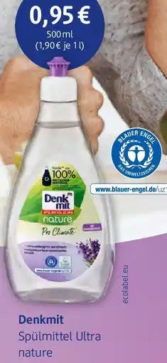 dm drogerie Denkmit Spülmittel Ultra nature Angebot