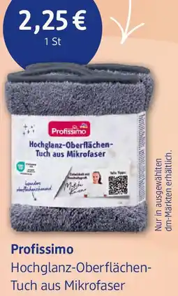 dm drogerie Profissimo Hochglanz-Oberflächen Tuch aus Mikrofaser Angebot