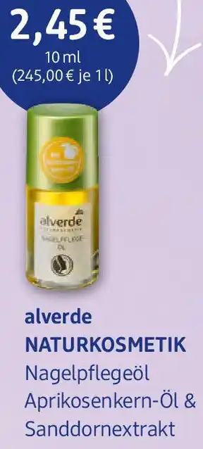 dm drogerie alverde NATURKOSMETIK Nagelpflegeöl Angebot