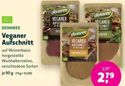 Biomarkt DENNREE Veganer Aufschnitt Angebot